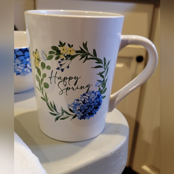 Royal Norfolk - Set of Mug, Bowl, and Kitchen Towel (one each) Happy Spring - Picture 2 of 11